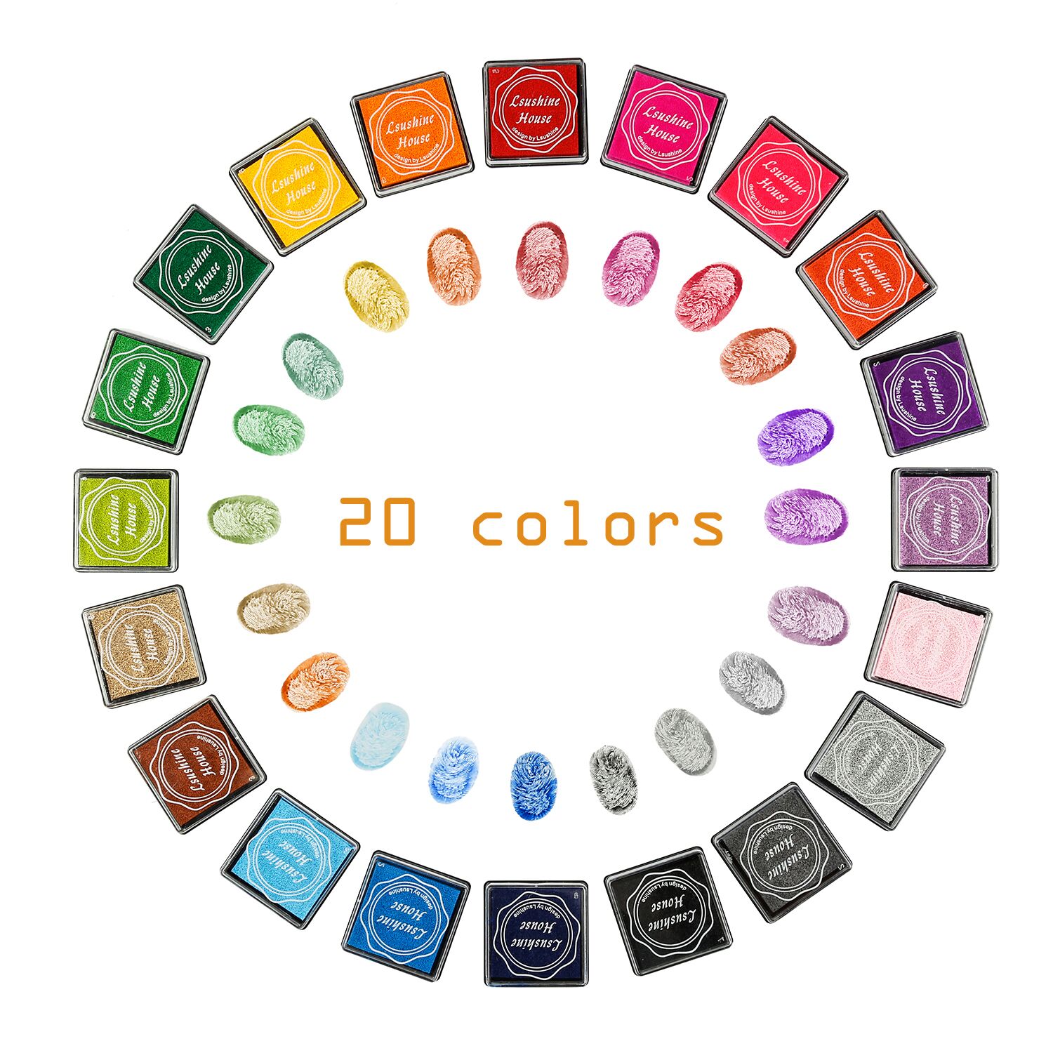 Lsushine Craft Ink Pad Stamps Partner DIY Color,15 India